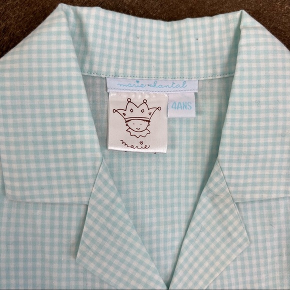 Marie Chantal Gingham Guayabera Pocket Button Shirt - Picture 5 of 5